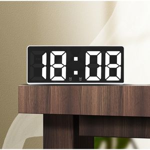 Minuteries de cuisine Réveil numérique Commande vocale Teperature Snooze Mode nuit Horloge de table de bureau 12/24H Fonction anti-perturbation LED Horloges Montre 230328