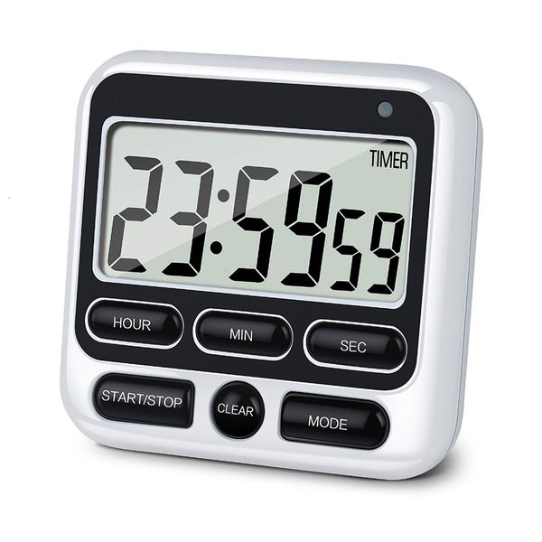 Minuteries de cuisine écran numérique grand écran carré cuisson compte à rebours compte à rebours réveil sommeil chronomètre 221114