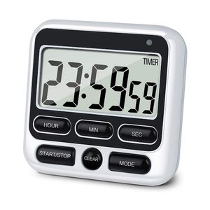 Kookwekkers Digitaal scherm Timer Groot display Vierkant Koken Optellen Countdown Alarm Herinneren aan slaap Stopwatch Klok 230901