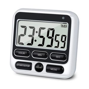 Temporizadores de cocina Temporizador de pantalla digital Pantalla grande Cuadrado Cocina Cuenta regresiva Alarma Recordar sueño Cronómetro Reloj 231128