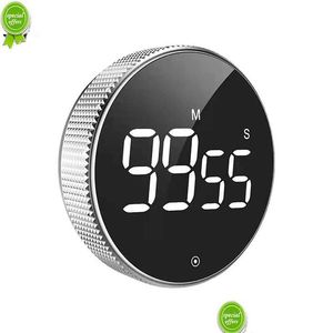 Kookwekkers Digitale timer Handmatig aftellen Elektronische wekker Magnetisch Led Mechanisch Koken Douche Studie Stopwatch Drop Del Dhvzx