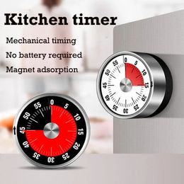 Kookwekkers Multifunctionele roestvrijstalen visuele timer Mechanische kookwekker met luid alarm Magnetische timer Kookaftelherinnering 231219