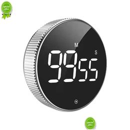 Timeuses de la cuisine Nouveau manuel de minuterie numérique Compte à rebours électronique alarme électronique LED magnétique Mécanique Cuisine Douche de douche STOWATCH DROP D OTU61