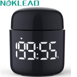 Kookwekkers NOKLEAD Kookwekker LED-knop Digitale timer Cosmetische flessen Afteltimer Koken Douche Studie Fitness Stopwatch Timer 230831