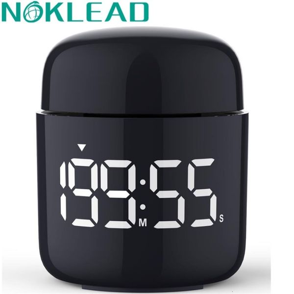 NOKLEAD Minuterie de cuisine Bouton LED Minuterie numérique Bouteilles cosmétiques Compte à rebours Cuisson Douche Étude Fitness Chronomètre Minuterie 230831