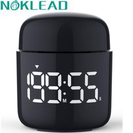 Kookwekkers NOKLEAD Timer LED-knop Digitale cosmetische flessen Countdown Koken Douche Studie Fitness Stopwatch 230901