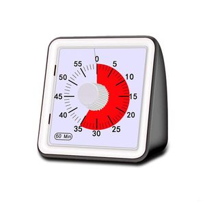 Keuken timers Syezyo 60 minuten durende visuele timer klaslokaal countdown klok stille timer voor kinderen en volwassenen time management tool voor lesgeven 230328