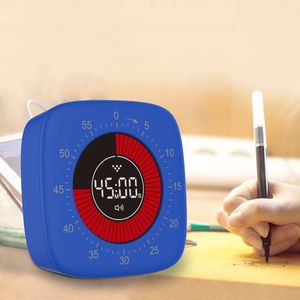 Minuteries de cuisine Minuterie visuelle rechargeable 60 minutes compte à rebours enfants horloge d'étude minuterie silencieuse enfants adulte outil de gestion de minuterie mécanique 230926