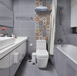 Cuisine toilettes carrelage carrelage de sol 300x600mm nordique simple mur moderne mosaïque gris briques brique antique