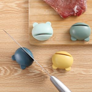 Keukengereedschap cartoon mini mes slijper handig creatief artefact huishouden handmatige snelle slijpende schaar schaar keuken-mes stone lt0184