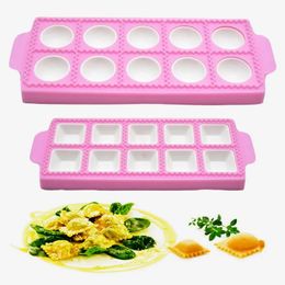 Keukengereedschap 10 met tortellini mallen ravioli aluminium vorm dumplings dumplings keuken diy tool