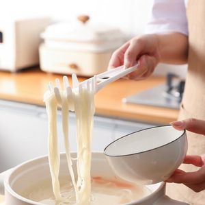Keukengereedschap mtifunctie spaghetti server pasta vork gadget hittebestendige noedel roerbak lepel zeef SN4707