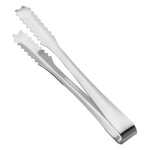 Utensilios de cocina, pinzas para hielo de diente de sierra, aperitivos de acero inoxidable, pinzas para cubos de azúcar para fiesta de té, café, Bar, boda, servicio de comida KDJK2204