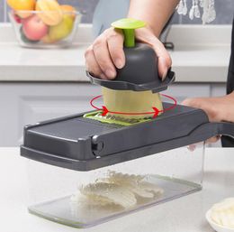 Outils de cuisine Cutter Cutter multifonction Jelly Dicer Shreder Rredder Sliant Artefact Cucumber Slicer2671017