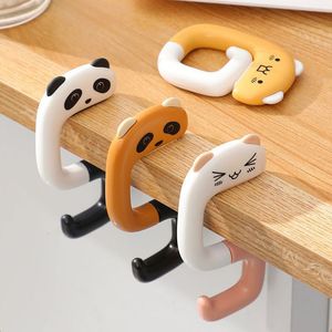 Ganchos para toallas de cocina, bolsa de plástico portátil de viaje, gancho de animal lindo para colgar, mesa decorativa, monedero, soporte para colgar en la pared, bolso 230419