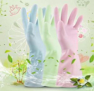 Keuken wassen reiniging handschoenen waterdicht duurzame rubberen handschoenen huishoudelijke wasruimte vaatwassing latex handschoenen 3 kleur kKA15818307265
