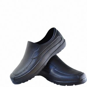 Chaussures de travail de cuisine pour hommes Hôtel Restaurant EVA N Slip Chaussures de chef résistantes à l'huile d'été Bottes de pluie imperméables et résistantes à l'usure n1pt #