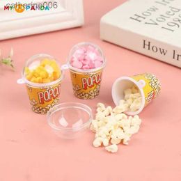 Cuisines jouer à la nourriture 1/12 échelle Miniature maison de poupée nourriture Mini seau à pop-corn pour maison de poupée cuisine Snack Shop décor enfants ToysL231026