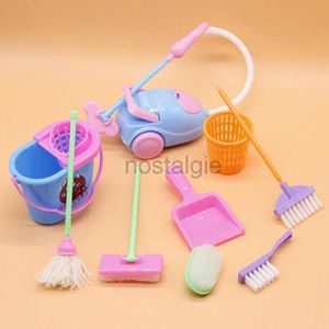 Keukens spelen Food 1set (9 stcs) Play House Toys Toddler Cleaning Set voor meisjes Toddlers Boys doen alsof Play Tools Play House Role-Play Toy Set 2443