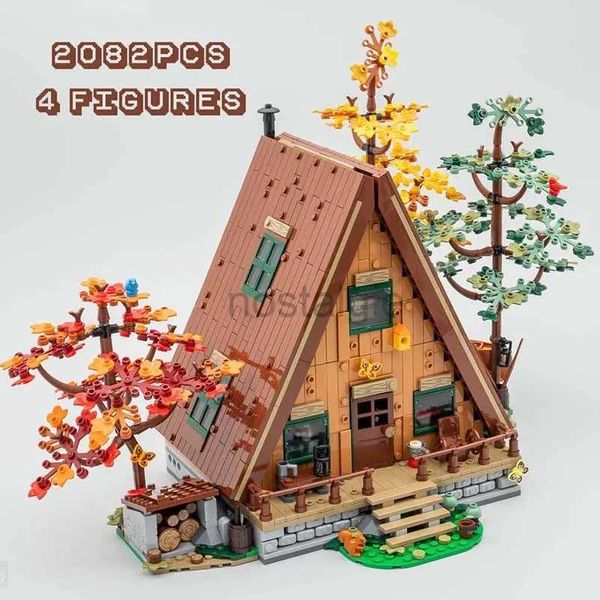 Kitchens Play Food 2082 PCS Type A Cadre Cottage Compatible 21338 Architecture Four Seasons Forest Diy Tree House Kids Toys Birthday Christmas Gift 2445