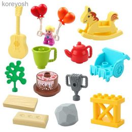 Keukens Speelvoedsel Grote Bouwstenen Accessoires Hobbelpaard Gitaar Lithotripsie Taart Babykar Ballon Speelhuis Educatief Speelgoed Voor KinderenL231104