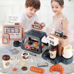 Cuisines Jouer Nourriture Enfants Cuisine Jouets Machine À Café Jouet Ensemble Simulation Nourriture Pain Café Gâteau Faire semblant De Jouer Shopping Caisse Enregistreuse Jouets Pour Enfants 230721