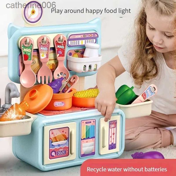 Cuisines Jouer à la nourriture Ensemble de jouets de cuisine domestique pour enfants semblant jouer jouets de cuisine ustensiles de cuisine simulés vaisselle de cuisine nourriture fruits ToyL231026