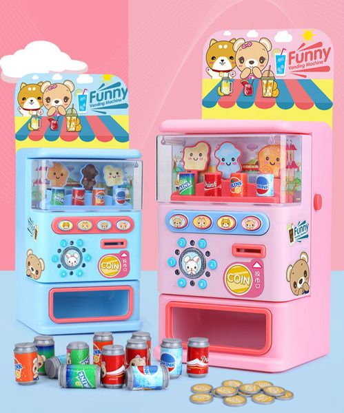 Cuisines Jouer Nourriture Enfants Simulé Distributeur Automatique Puzzle Boissons Jouet Pretend Set pour Enfants Enfants Cadeau De Noël Apprentissage Éducatif 230520