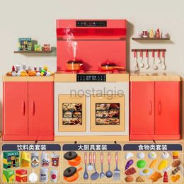 Kitchens Play Food Children Simulation Kitchen Play House Toy Light Effets sono