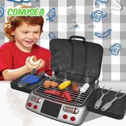 Keukens spelen Food Childrens Toy Simulation Kitchecue Girl Boy Electric Oven die doet alsof hij Food Game Role-Playing D240527 speelt