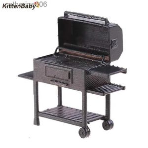 Cuisines jouer à la nourriture mignon Mini meubles Barbecue support Grill ornements miniatures maison de poupée Gadget cuisine nourriture pour maison de poupée enfants ToysL231026