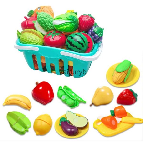 Cuisines jouent ensemble de coupe de nourriture pour enfants jouets de cuisine Fruits et légumes tout-petits garçons filles cadeaux de noëlvaiduryb