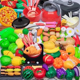 Cuisines jouer jouet de coupe de nourriture pour enfants cuisine semblant fruits légumes accessoires éducatifs enfant en bas âge enfants cadeau 231124