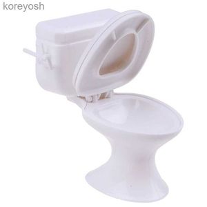 Keukens Play Food Poppenhuis Meubels Vintage Badkamer Modellering Wit Toilet Poppenhuis Miniatuur Baby Pretend Speelgoed Poppen AccessoiresL231104