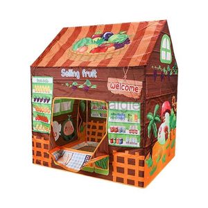 Keukens spelen Food Kid Play Tent Children Playhouse Indoor Outdoor Toy Play House For Boy Girl Perfect For Birthday Gift 2443