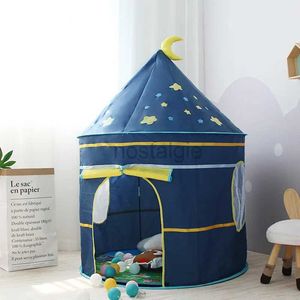 Keukens spelen Food Kid Tent Play House Toys Portable Castle Children Tipee Play Tent Ball Pool Camping Toy Birthday Christmas Buiten Gift 2443