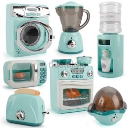 Keukens spelen Food Kids Kitchen speelgoed Simulatie Wasmachine Brood Maker Oven Microwave Girls spelen huis rollenspel Interactief speelgoed voor kinderen 2445