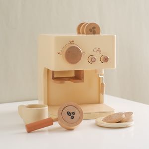 Cuisines Jouer à la nourriture enfants en bois Montessori jouet ensemble Machine à café pour enfants jouets de cuisine enfants Cosplay maison cadeaux éducatifs 230925