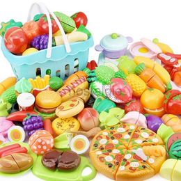 Kitchens Play Food Kitchen Play House Toy Ensemble Simulation Plastic Classic Fruit Vegetable Food Cutting Game Educational Kids Montessori Learning Toy 2443