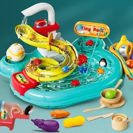 Keukens Speelvoedsel Aanrecht Speelgoed Afwassen Stromend water Fantasieset Educatief voor kinderen 230830