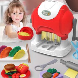 Kitchens Play Food Kitchens Play Food Childrens Diy Colorido Clay Noodle Machine Tool Tool Tool de plástico para niños Fideos WX5.218745