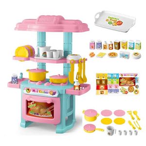 Kitchens Play Food Kitchens Play Play Play House Kitchen Toy Set Simulates Mini Cooking Table Software Play House Toys WX5.21652514