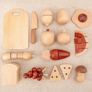 Cuisines Jouer à la nourriture Log Cuisine en bois Japon/Corée Simulation pour enfants Ustensiles de cuisine miniatures Semblant jouer maison Jouets Cadeau éducatif pour les enfants 231216