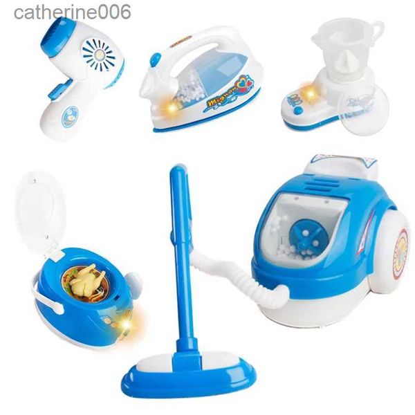 Cuisines jouer à la nourriture Mini réfrigérateur micro-ondes cuiseur à riz jouets de cuisine faire semblant de jouer appareils ménagers éducatifs mignons pour enfants filles ToysL231026