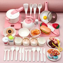 Cuisines jouer à la nourriture Montessori jouet cuisine enfants cuisine jouets Simulation début éducatif enfant maison pour fille cadeau d'anniversaire 230830