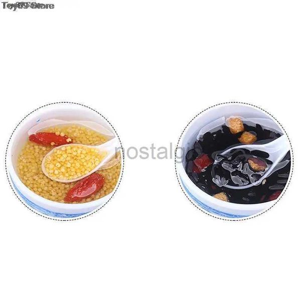 Kitchens Play Food New 1PC Doll House Mini Rice Porridge Red Bean Porridge Series Food Display Modèle pour Doll Kitchen Food Play Play Decoration Toy 2443