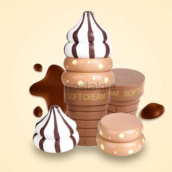 Kitchens Play Food Play House Toys Magnitic Chocolate Ice Ice Crème Strawberry Toys Childrens Gifts Chocolate à manger Livraison gratuite Toys pour enfants 2443