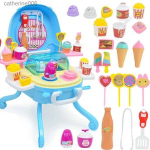 Cuisines jouer à la nourriture semblant jouer cuisine jouet glace jeu de rôle ensemble cadeau d'anniversaire pour 2 3 4 5 ans filles tout-petits KidsL231026