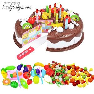 Cuisines Jouer à la nourriture semblant jouer ensemble en plastique fruits légumes jouets enfants Mini Ktichen ustensiles de cuisine casserole enfants semblant cuisinier jouer bricolage jeu de coupe CREL231104