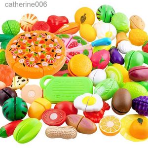 Cuisines jouer à la nourriture semblant jouer ensemble en plastique alimentaire jouet enfants jouer maison jouet coupé fruits légumes cuisine bébé classique enfants jouets éducatifs ToysL231026